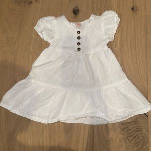 Beautiful white eyelet dress. 12 months.